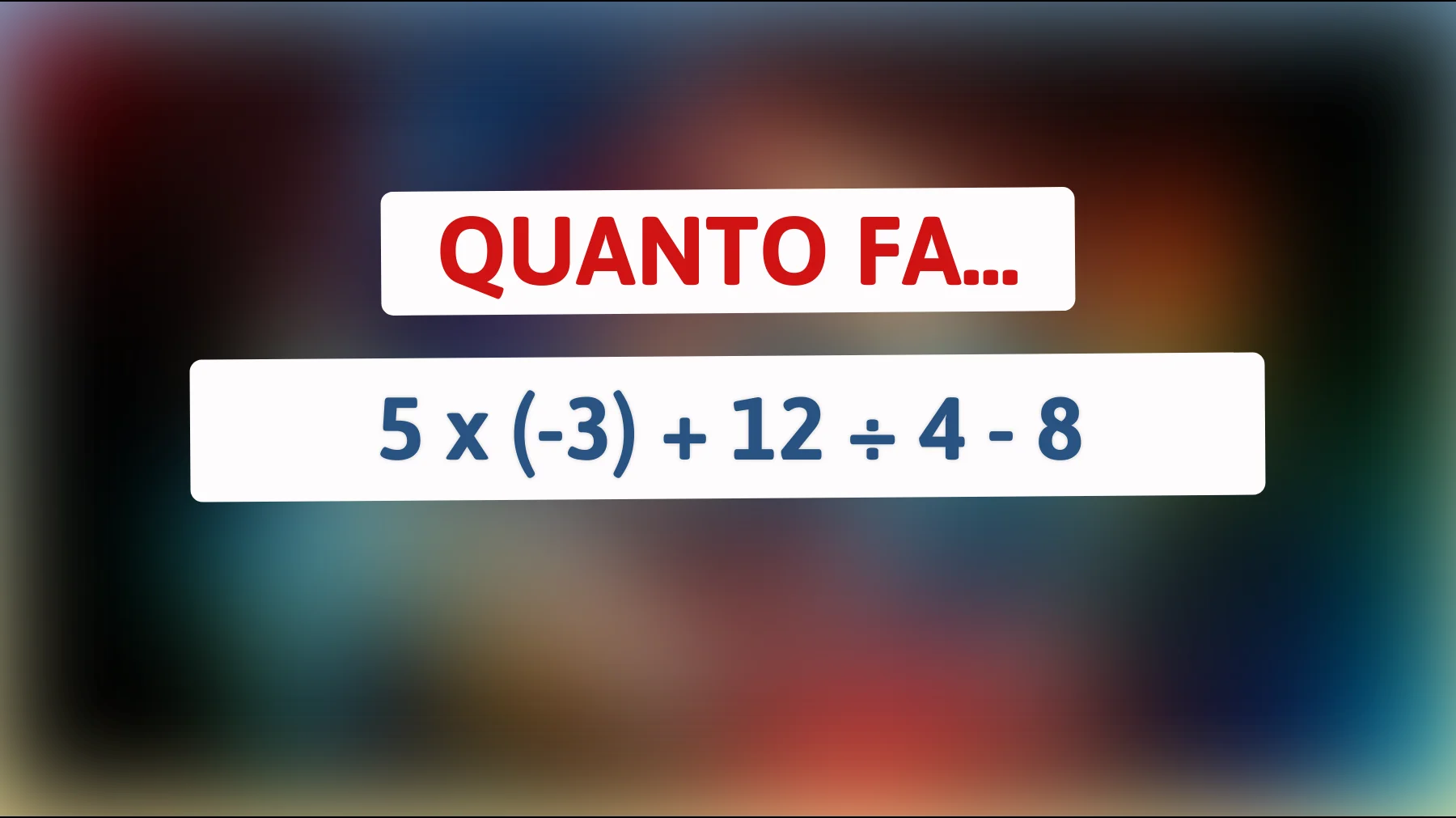 Sei tra le menti più brillanti? Risolvi questo enigma e dimostra di essere un vero genio!"