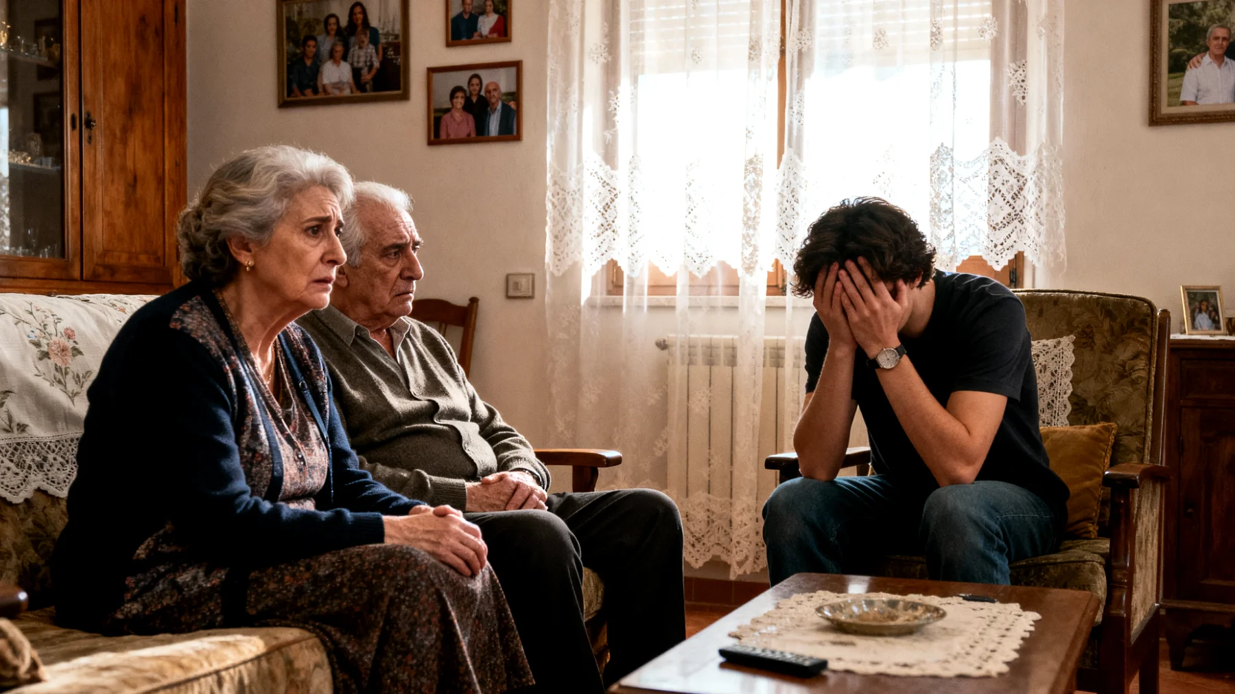 I nonni faticano a comprendere e gestire le reazioni emotive intense dei nipoti giovani adulti, che manifestano ansia, frustrazione o tristezza legate alle sfide della vita adulta (lavoro, relazioni, indipendenza), sentendosi impotenti e preoccupati di non riuscire a offrire il supporto emotivo adeguato."