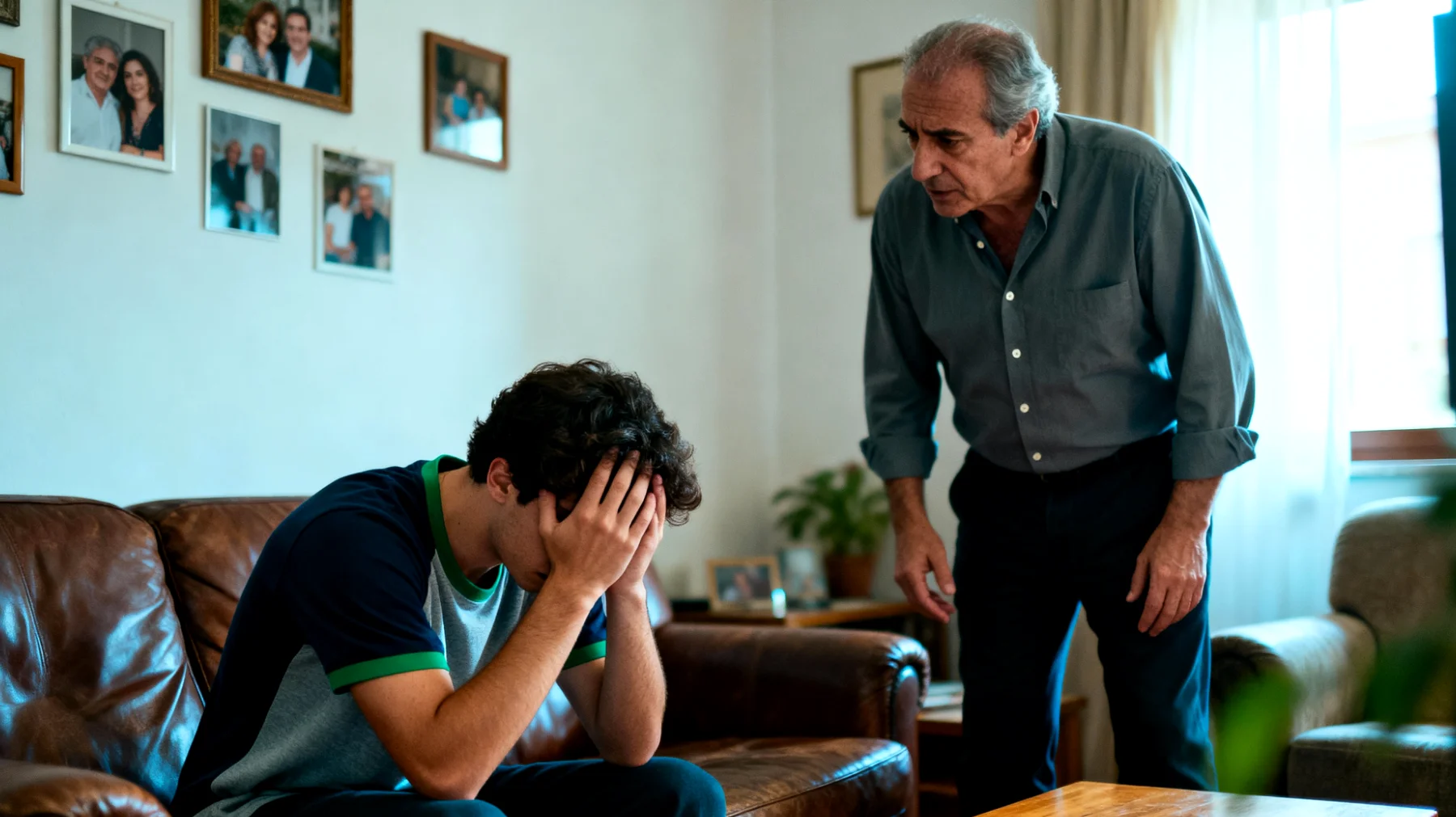 Un papà si trova in difficoltà nel gestire le reazioni del figlio giovane adulto che, di fronte a ostacoli o insuccessi lavorativi e personali, manifesta frustrazione attraverso comportamenti impulsivi, rinuncia immediata o eccessiva negatività, creando tensioni nel rapporto e impedendo un dialogo costruttivo."